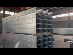 Silver Ladder Type Cable Tray Bends Tees Crosses For Corrosion Resistance And Fire Resistance