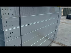 Indoor Outdoor Hot Dip Galvanized Cable Tray With Ventilation Or Perforation Groove