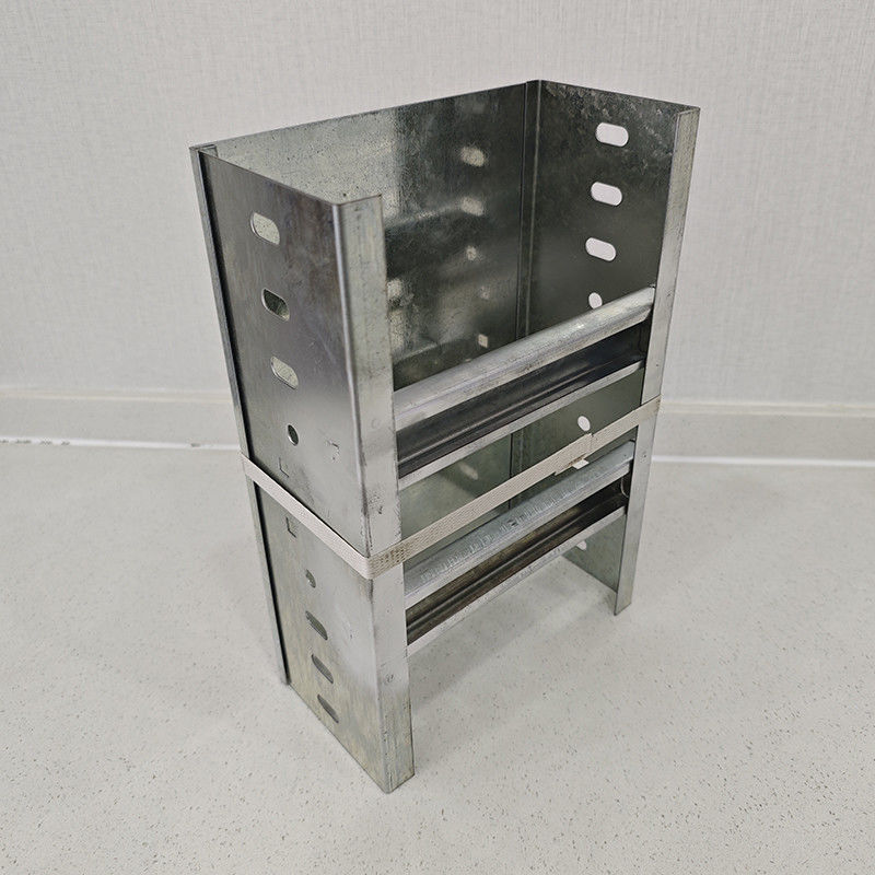 Ventilated Silver Stainless Cable Tray ISO9001 Easy Installation Corrosion Resistant