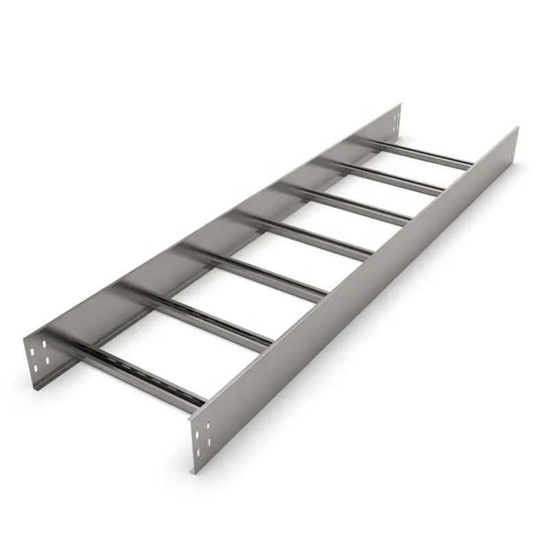 Customizable Silver Galvanized Cable Tray / Cable Ladder Tray Fire and Weather Resistant with Bends
