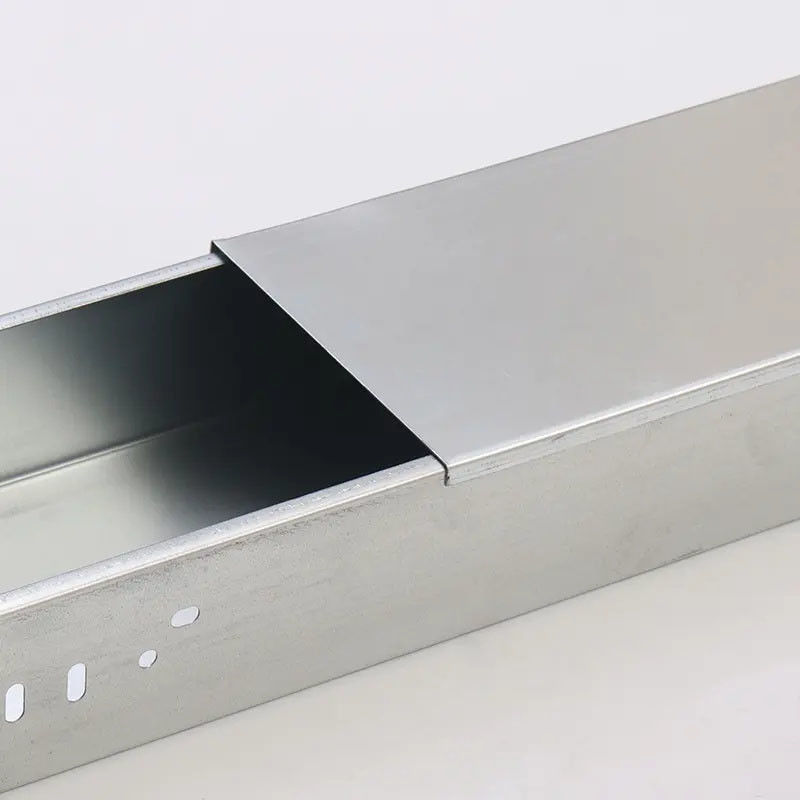 Silver Galvanized Steel Cable Tray Non Flammable Wall/Floor-Mounted Tray With Corrosion Resistance