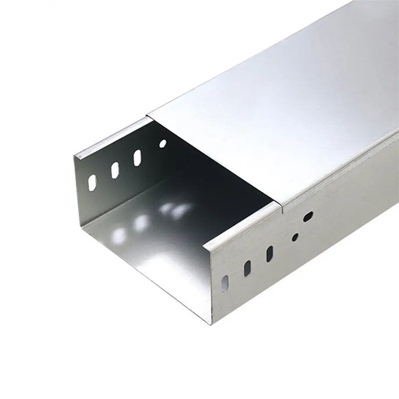 Silver Galvanized Steel Cable Tray Non Flammable Wall/Floor-Mounted Tray With Corrosion Resistance