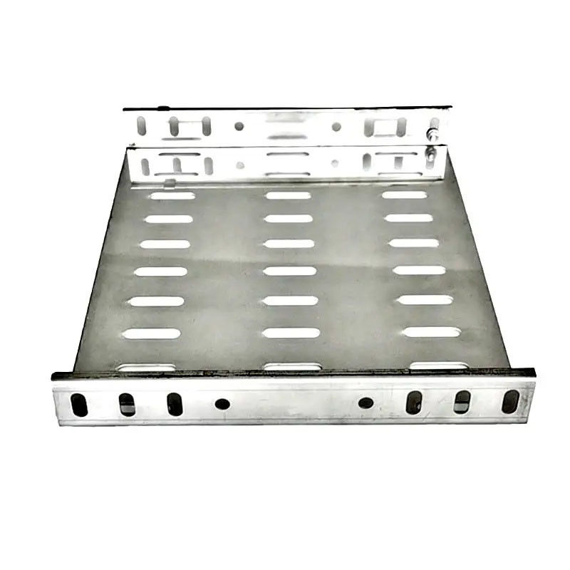 Excellent Ventilation Stainless Cable Tray 1.2mm-2.5mm Easy Installation Silver Color