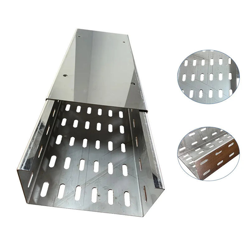 Steel Hot Dipped Galvanized Cable Tray Customized Bending Radius for Flexible Strong Support