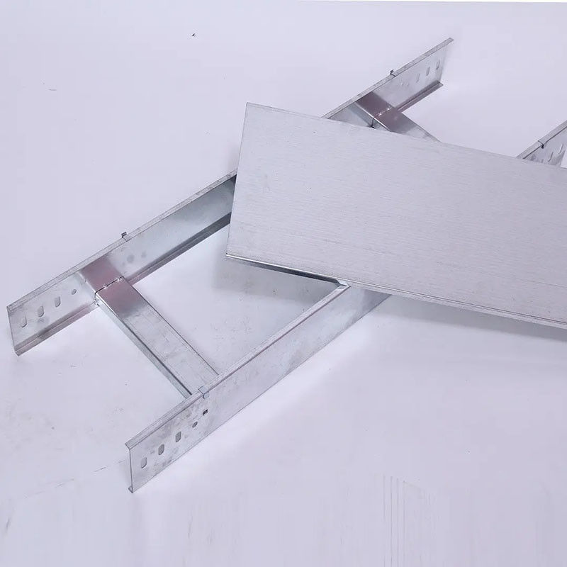 Load Capacity Hot Dip Galvanized Steel Cable Tray With Ventilation Groove And Corrosion Resistance