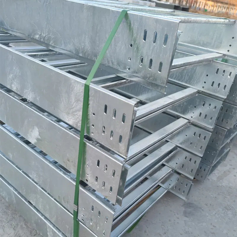 Customizable Heavy Duty Steel Cable Tray Industrial With Wall Mount Slot Type For Enhanced Fire Protection.