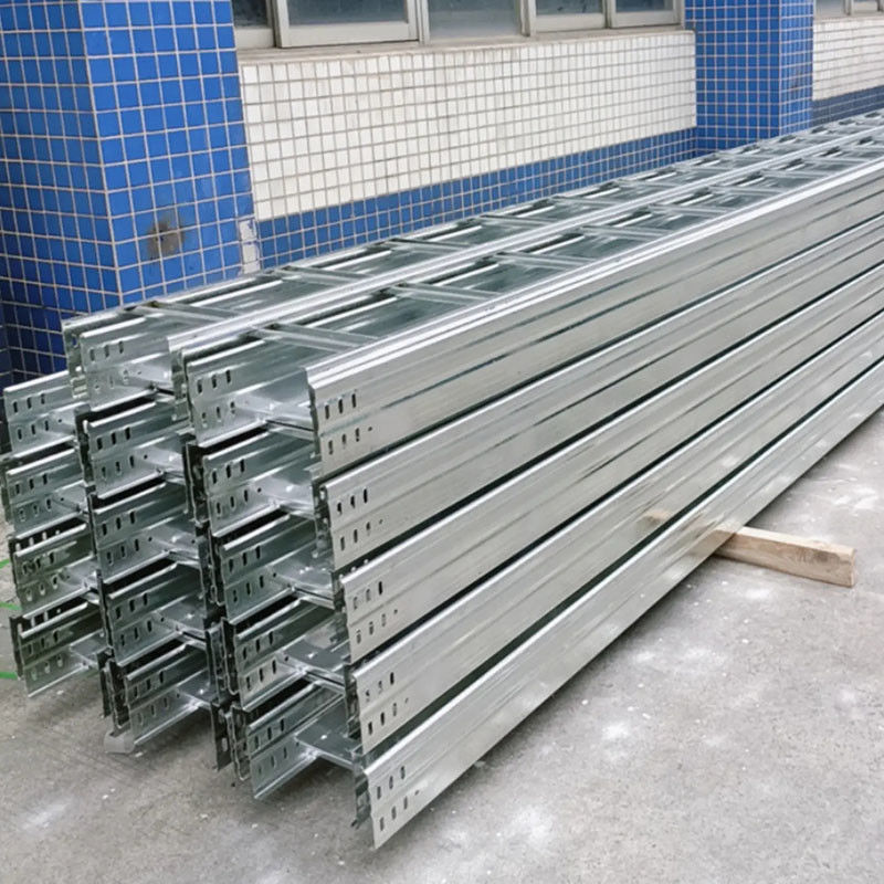 Customizable Heavy Duty Steel Cable Tray Industrial With Wall Mount Slot Type For Enhanced Fire Protection.