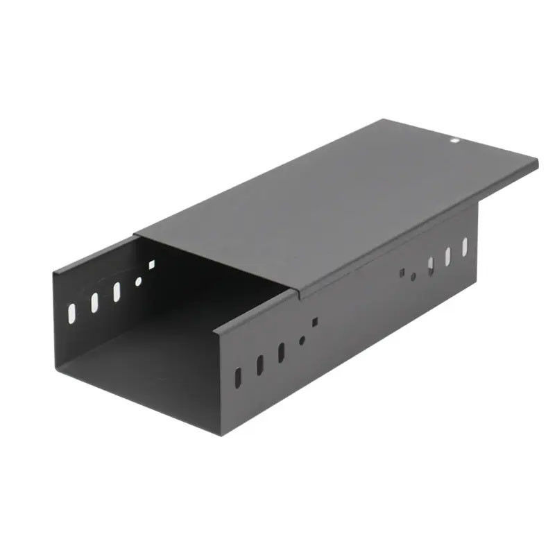 Silver ISO 9001 Wall Mount Electric Cable Tray Industrial With Customizable Weight /  Load Capacity