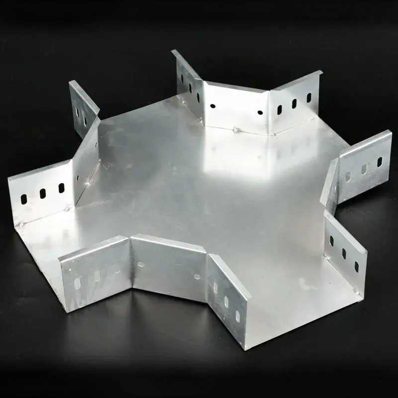 Rectangular Steel Cable Tray Fittings With Corrosion Resistance And Galvanized Finish
