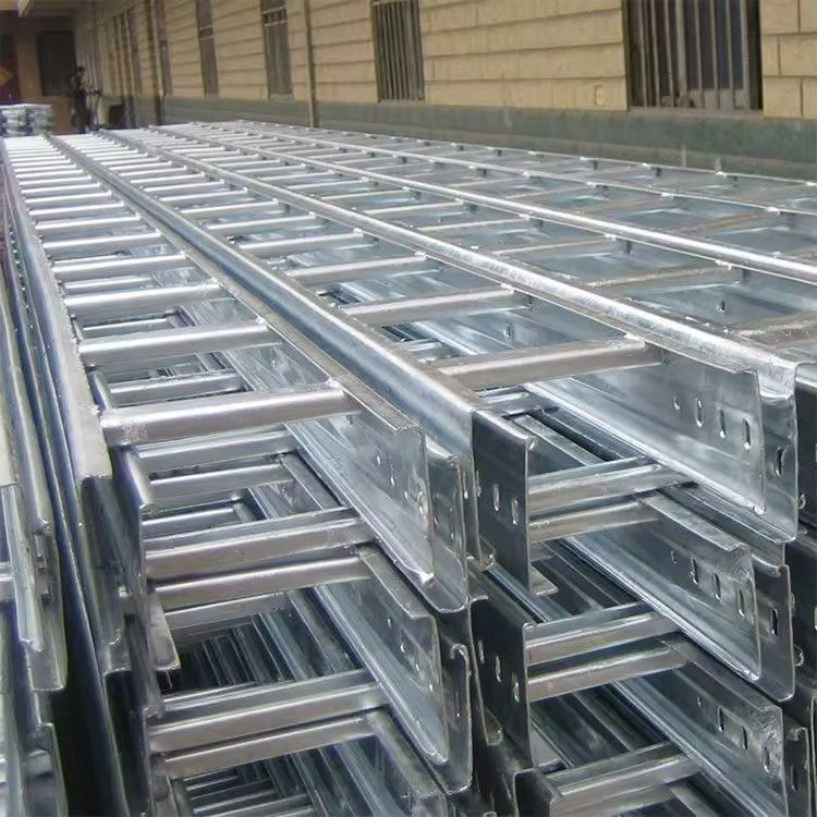 Fireproof Weatherproof Steel Ladder Type Cable Tray  ISO9001 Certified