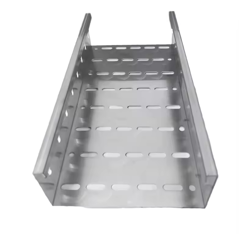 Galvanized Cable Tray with Solid&perforated Bottom for Wall-mounted and Floor-mounted Installation