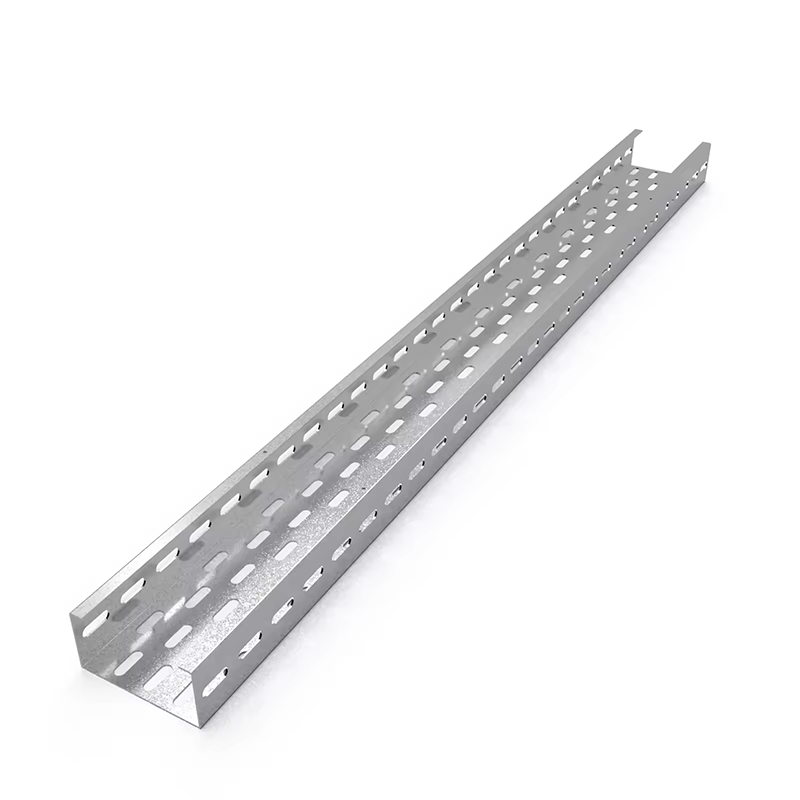 Rust-Resistant Galvanized Cable Tray with Solid&Perforated Bottom and Free Samples Available for Customizable Size